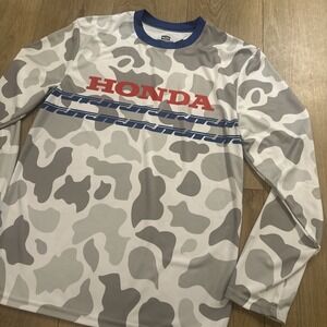 HONDA‎ Camo Long Sleeve Jersey Shirt MX Motocross Racing Team Official Med NWOT